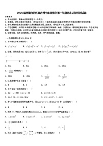 2026届西藏自治区昌吉州七年级数学第一学期期末达标检测试题含解析