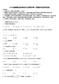 2026届西藏自治区昌吉州七年级数学第一学期期末达标检测试题含解析