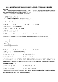 2026届西藏自治区拉萨市达孜区孜县数学七年级第一学期期末联考模拟试题含解析