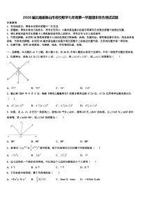 2026届云南省保山市名校数学七年级第一学期期末综合测试试题含解析