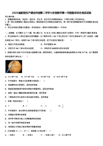 2026届新疆生产建设兵团第二中学七年级数学第一学期期末综合测试试题含解析