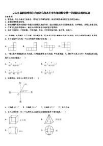 2026届新疆维吾尔自治区乌鲁木齐市七年级数学第一学期期末调研试题含解析