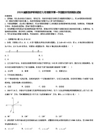 2026届新疆伊犁州名校七年级数学第一学期期末检测模拟试题含解析