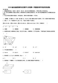 2026届云南省昆明市名校数学七年级第一学期期末教学质量检测试题含解析