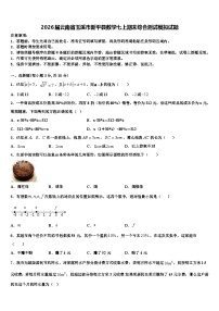 2026届云南省玉溪市新平县数学七上期末综合测试模拟试题含解析