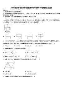 2026届云南省玉溪市红塔区数学七年级第一学期期末监测试题含解析