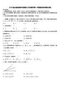 2026届云南省昭通市昭阳区七年级数学第一学期期末联考模拟试题含解析