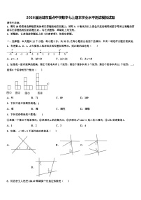 2026届运城市重点中学数学七上期末学业水平测试模拟试题含解析