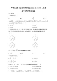 2024-2025学年广西壮族自治区柳州市柳南区七年级上学期期中数学试题（学生版）