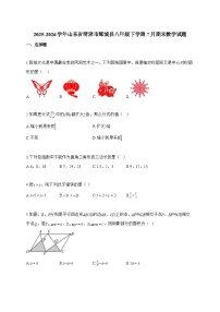 2025~2026学年山东省菏泽市鄄城县八年级下学期7月期末数学试卷【附解析】