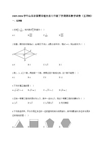 2025~2026学年山东省淄博市桓台县八年级下学期期末数学试卷（五四制）含解析