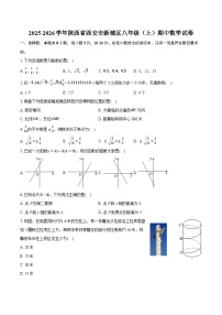 2025-2026学年陕西省西安市新城区八年级（上）期中数学试卷