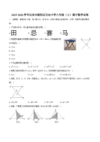 2025-2026学年北京市朝阳区日坛中学八年级（上）期中数学试卷