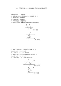 数学七年级下册（2024）平行线的判定优秀习题