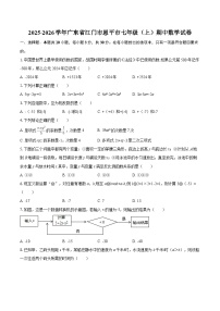 2025-2026学年广东省江门市恩平市七年级（上）期中数学试卷-自定义类型
