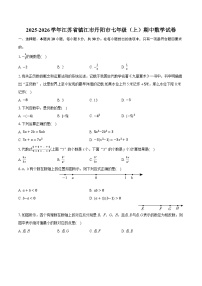 2025-2026学年江苏省镇江市丹阳市七年级（上）期中数学试卷