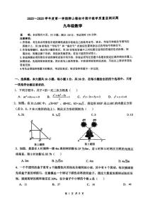 广东省佛山市南海区狮山镇2025-2026学年九年级上学期数学期中试卷