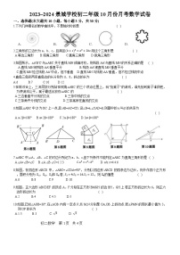 江苏省苏州市苏州工业园区景城学校2023-2024学年八年级上学期月考数学试卷（10月份）(2)