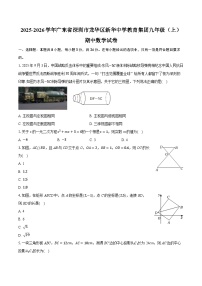 2025-2026学年广东省深圳市龙华区新华中学教育集团九年级（上）期中数学试卷