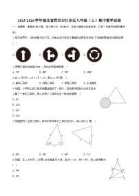 2025-2026学年湖北省武汉市江岸区八年级（上）期中数学试卷