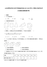 山东省青岛市部分初中学校2025-2026学年七年级上学期期中考试数学试卷（含答案）