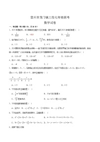 广东省湛江市雷州市龙门镇三校2025-2026学年七年级上学期11月期中考试数学试卷（含答案）