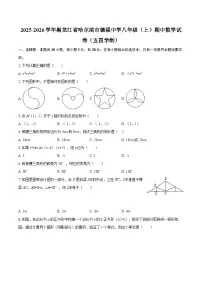 2025-2026学年黑龙江省哈尔滨市德强中学八年级（上）期中数学试卷（五四学制）-自定义类型