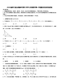 2026届浙江省台州温岭市第三中学七年级数学第一学期期末质量检测试题含解析