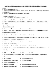安徽六安市叶集区观山中学2026届七年级数学第一学期期末学业水平测试试题含解析