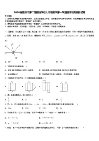 2026届重庆市第二外国语学校七年级数学第一学期期末经典模拟试题含解析