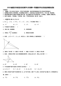 2026届重庆市渝北区名校数学七年级第一学期期末学业质量监测模拟试题含解析