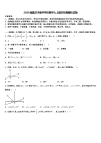 2026届重庆市渝中学区数学七上期末经典模拟试题含解析