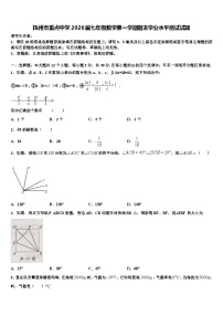 抚州市重点中学2026届七年级数学第一学期期末学业水平测试试题含解析