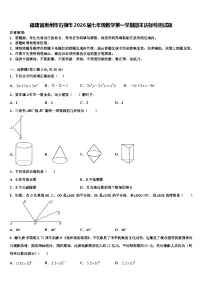 福建省泉州市石狮市2026届七年级数学第一学期期末达标检测试题含解析