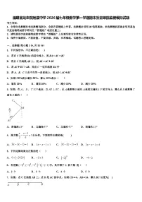 福建省龙岩院附属中学2026届七年级数学第一学期期末质量跟踪监视模拟试题含解析