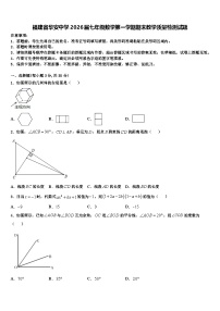 福建省华安中学2026届七年级数学第一学期期末教学质量检测试题含解析