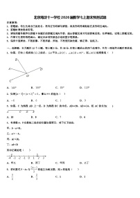 北京海淀十一学校2026届数学七上期末预测试题含解析