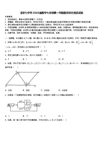 北京七中学2026届数学七年级第一学期期末综合测试试题含解析