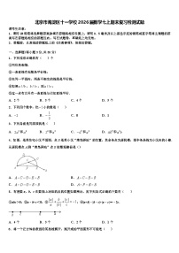 北京市海淀区十一学校2026届数学七上期末复习检测试题含解析
