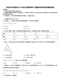 北京市和平北路学校2026届七年级数学第一学期期末教学质量检测模拟试题含解析