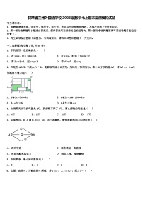 甘肃省兰州外国语学校2026届数学七上期末监测模拟试题含解析