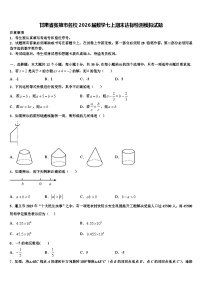 甘肃省张掖市名校2026届数学七上期末达标检测模拟试题含解析