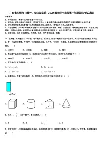 广东省东莞市（莞外、松山湖实验）2026届数学七年级第一学期期末考试试题含解析