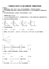 广东省佛山市六峰中学2026届七年级数学第一学期期末统考试题含解析