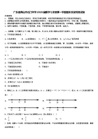 广东省佛山市石门中学2026届数学七年级第一学期期末质量检测试题含解析