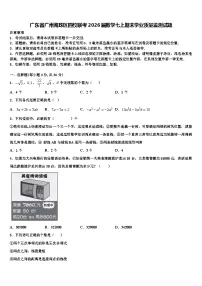 广东省广州海珠区四校联考2026届数学七上期末学业质量监测试题含解析