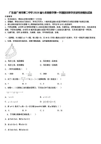广东省广州市第二中学2026届七年级数学第一学期期末教学质量检测模拟试题含解析