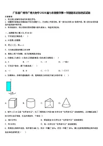 广东省广州市广州大附中2026届七年级数学第一学期期末达标测试试题含解析