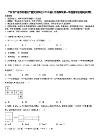 广东省广州市荔湾区广雅实验学校2026届七年级数学第一学期期末监测模拟试题含解析