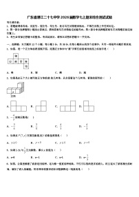 广东省湛江二十七中学2026届数学七上期末综合测试试题含解析